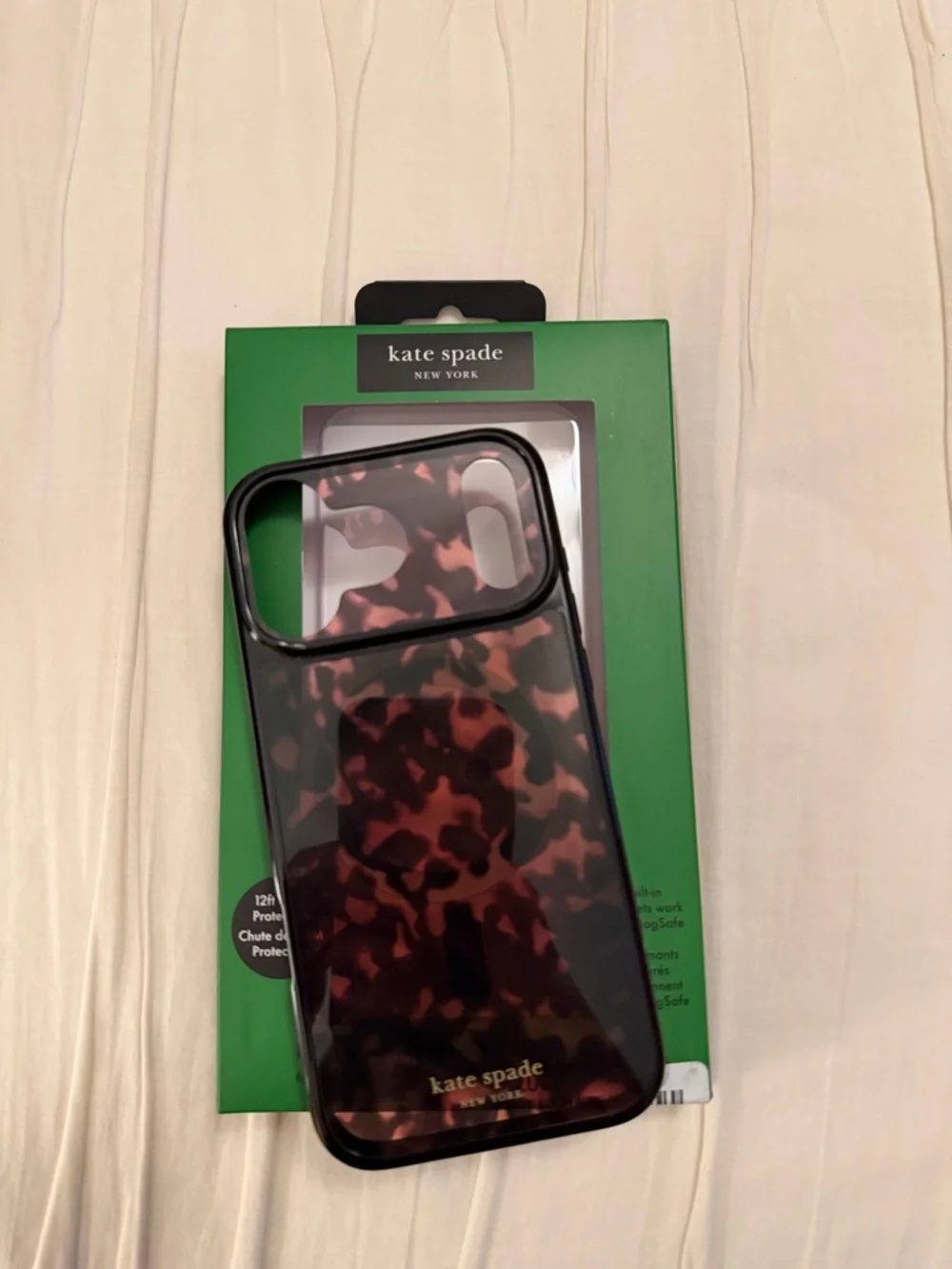 kate spade Black and Brown Tortoiseshell MagSafe iPhone 17 Pro Max